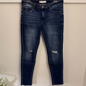 KanCan Midnight Blue Distressed Skinny Jeans